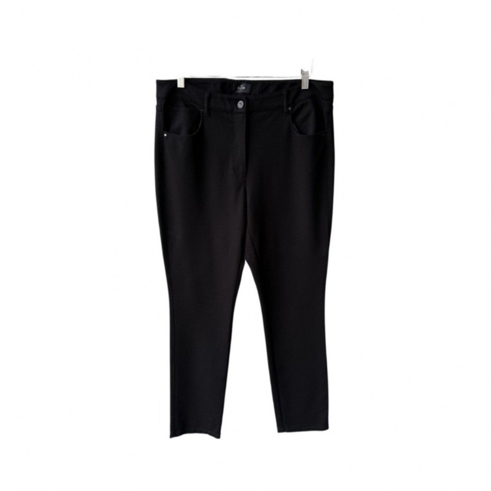 White House Black Market Trousers Dress Pants Slim Black Ankle Stretch Size 8